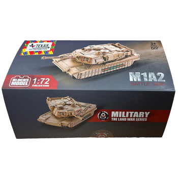 M1A2 Main Battle Tank Pull-Back Build Kit (1:72 Scale)