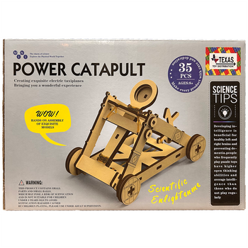 Wooden STEM Kit Siege Power Catapult DIY Model (35 pcs)