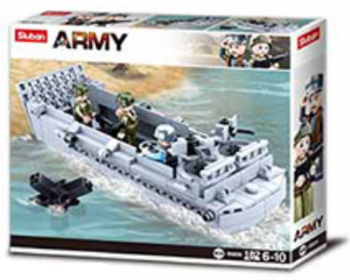 WW2 D-Day Higgins Landing Craft Building Brick Kit (182 pcs)