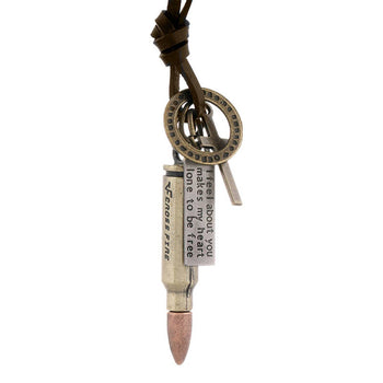 VINTAGE PUNK STYLE BULLETS NECKLACE