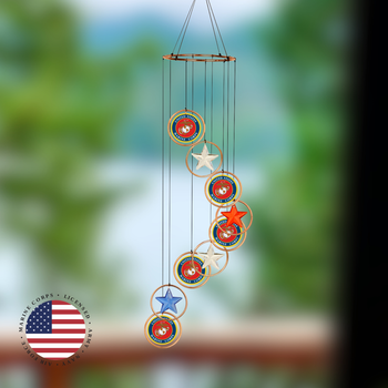 U.S. Marines Spiral Wind Mobile - 32"
