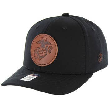 LICENSED U.S. MARINES , SEAL LOGO hat cap: Black / One Size